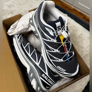 Salomon XT-6 Grisaille Blue Nights Shoes (8)